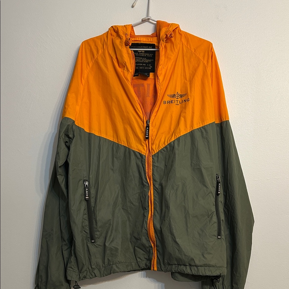 Breitling watch raincoat made by Alpha Industries